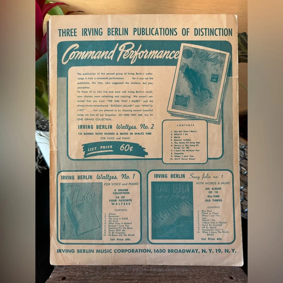 VINTAGE “Easter Parade” Sheet Music | Piano & Voice | Irving Berlin - Picture 5 of 7